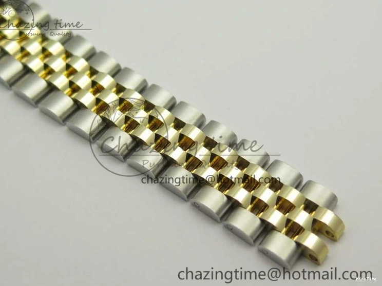 MiroTime 0311 Supportive DateJust 28mm Wrapped SS YG Best Edition Gold Dial Crystal Markers on Wrapped SS YG Bracelet ETA 3344